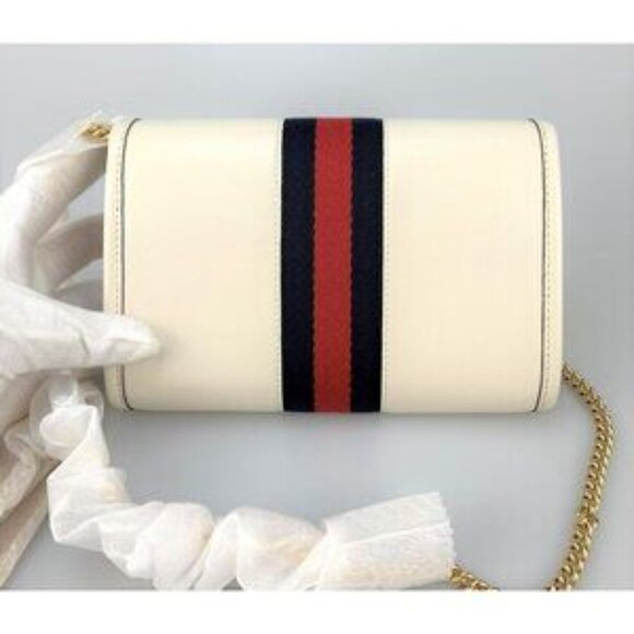 NIB Authentic Gucci Women Rajah mini bag In White - Picture 4 of 6